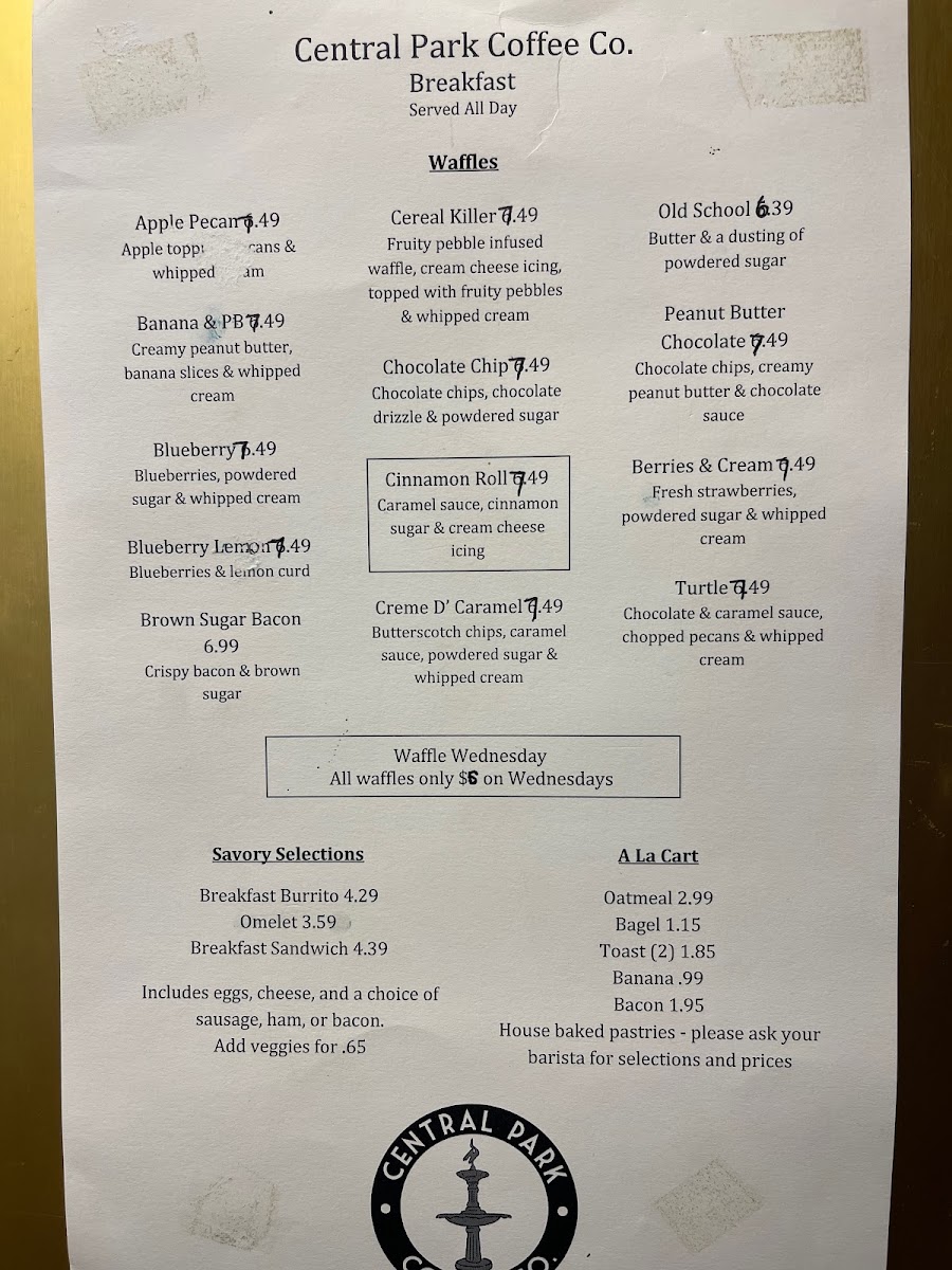 Menu Central Park Coffee Co.-4