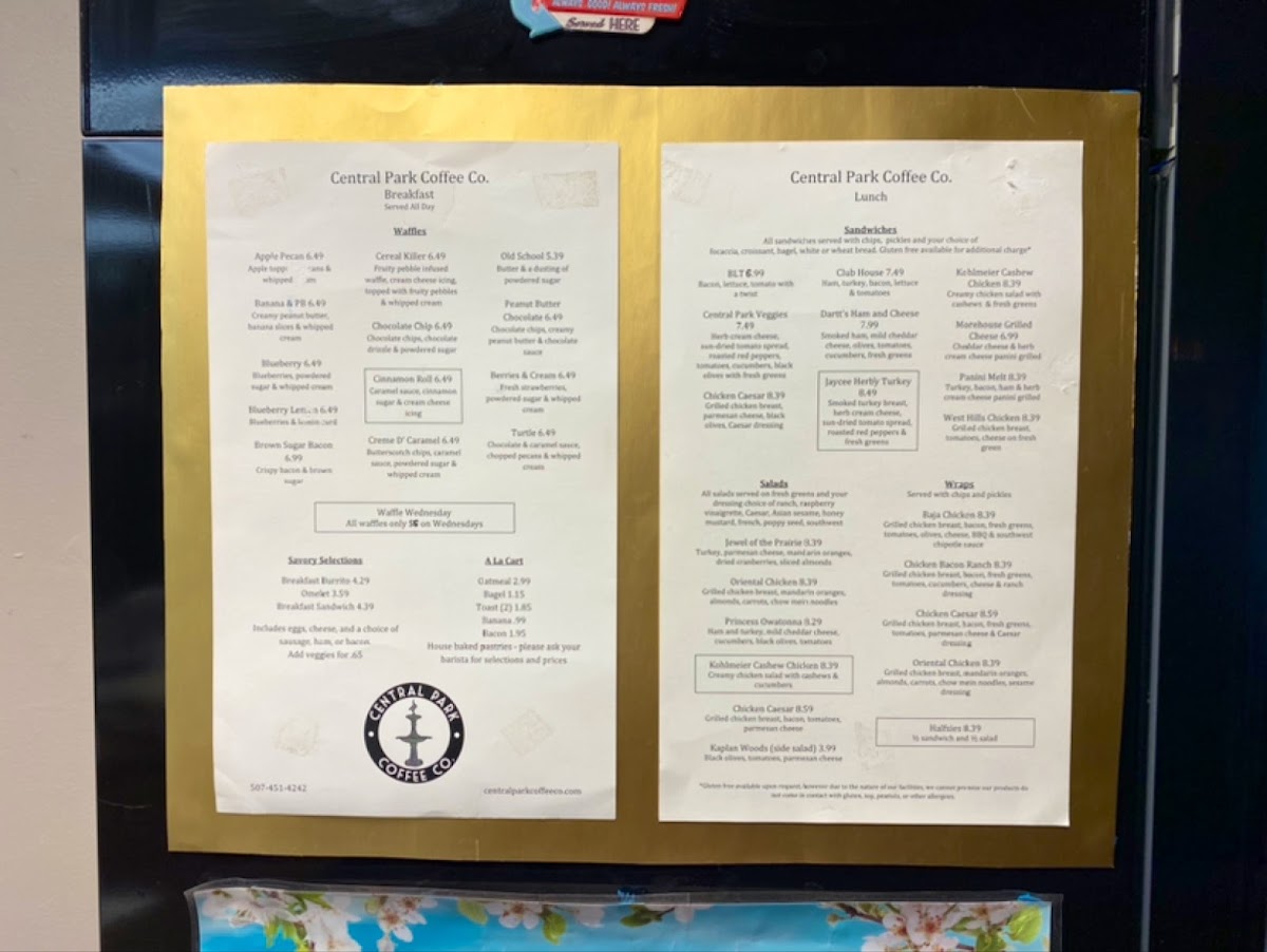 Menu Central Park Coffee Co.-5